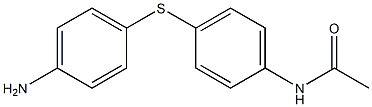 N-{4-[(4-aminophenyl)sulfanyl]phenyl}acetamide 结构式