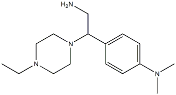 N-{4-[2-amino-1-(4-ethylpiperazin-1-yl)ethyl]phenyl}-N,N-dimethylamine 结构式