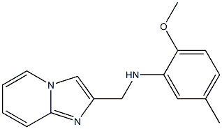 N-{imidazo[1,2-a]pyridin-2-ylmethyl}-2-methoxy-5-methylaniline 结构式