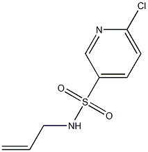 N-allyl-6-chloropyridine-3-sulfonamide 结构式