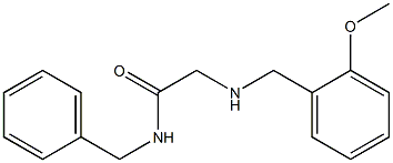 N-benzyl-2-{[(2-methoxyphenyl)methyl]amino}acetamide 结构式