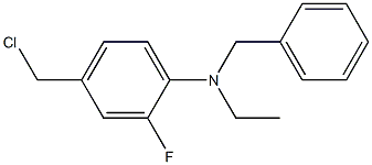 N-benzyl-4-(chloromethyl)-N-ethyl-2-fluoroaniline 结构式