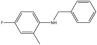 N-benzyl-4-fluoro-2-methylaniline 结构式