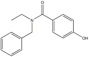 N-benzyl-N-ethyl-4-hydroxybenzamide 结构式