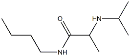 N-butyl-2-(propan-2-ylamino)propanamide 结构式