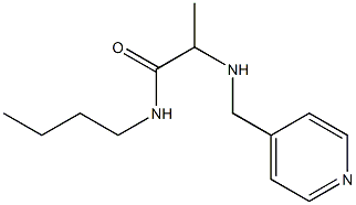 N-butyl-2-[(pyridin-4-ylmethyl)amino]propanamide 结构式