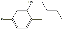 N-butyl-5-fluoro-2-methylaniline 结构式