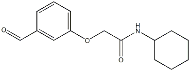 N-cyclohexyl-2-(3-formylphenoxy)acetamide 结构式