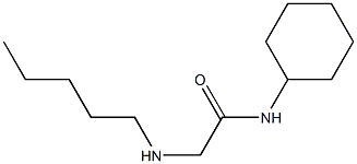 N-cyclohexyl-2-(pentylamino)acetamide 结构式