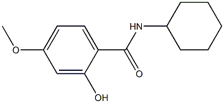 N-cyclohexyl-2-hydroxy-4-methoxybenzamide 结构式