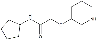 N-cyclopentyl-2-(piperidin-3-yloxy)acetamide 结构式