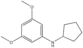 N-cyclopentyl-3,5-dimethoxyaniline 结构式