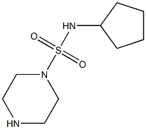 N-cyclopentylpiperazine-1-sulfonamide 结构式