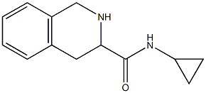 N-cyclopropyl-1,2,3,4-tetrahydroisoquinoline-3-carboxamide 结构式