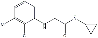 N-cyclopropyl-2-[(2,3-dichlorophenyl)amino]acetamide 结构式