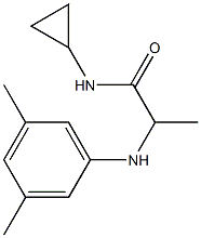 N-cyclopropyl-2-[(3,5-dimethylphenyl)amino]propanamide 结构式