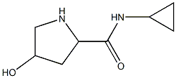 N-cyclopropyl-4-hydroxypyrrolidine-2-carboxamide 结构式