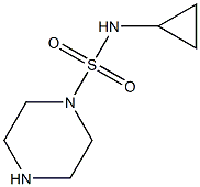 N-cyclopropylpiperazine-1-sulfonamide 结构式