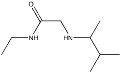 N-ethyl-2-[(3-methylbutan-2-yl)amino]acetamide 结构式