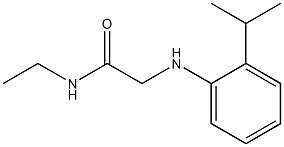 N-ethyl-2-{[2-(propan-2-yl)phenyl]amino}acetamide 结构式