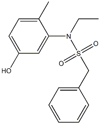 N-ethyl-N-(5-hydroxy-2-methylphenyl)-1-phenylmethanesulfonamide 结构式