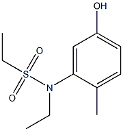 N-ethyl-N-(5-hydroxy-2-methylphenyl)ethane-1-sulfonamide 结构式