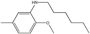 N-hexyl-2-methoxy-5-methylaniline 结构式