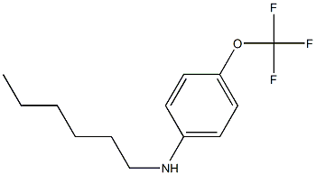 N-hexyl-4-(trifluoromethoxy)aniline 结构式