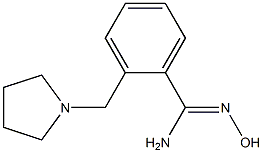 N'-hydroxy-2-(pyrrolidin-1-ylmethyl)benzenecarboximidamide 结构式