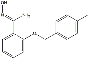 N'-hydroxy-2-[(4-methylbenzyl)oxy]benzenecarboximidamide 结构式