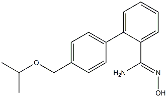 N'-hydroxy-2-{4-[(propan-2-yloxy)methyl]phenyl}benzene-1-carboximidamide 结构式