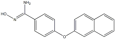 N'-hydroxy-4-(naphthalen-2-yloxy)benzene-1-carboximidamide 结构式