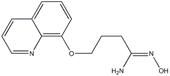 N'-hydroxy-4-(quinolin-8-yloxy)butanimidamide 结构式