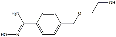 N'-hydroxy-4-[(2-hydroxyethoxy)methyl]benzene-1-carboximidamide 结构式