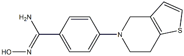 N'-hydroxy-4-{4H,5H,6H,7H-thieno[3,2-c]pyridin-5-yl}benzene-1-carboximidamide 结构式