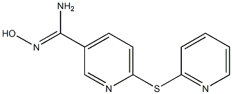 N'-hydroxy-6-(pyridin-2-ylsulfanyl)pyridine-3-carboximidamide 结构式