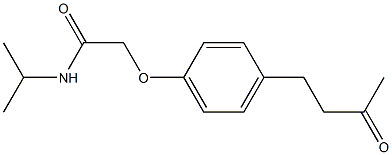 N-isopropyl-2-[4-(3-oxobutyl)phenoxy]acetamide 结构式