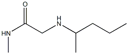 N-methyl-2-(pentan-2-ylamino)acetamide 结构式