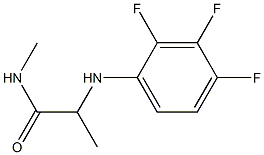 N-methyl-2-[(2,3,4-trifluorophenyl)amino]propanamide 结构式