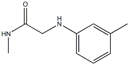 N-methyl-2-[(3-methylphenyl)amino]acetamide 结构式