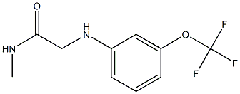 N-methyl-2-{[3-(trifluoromethoxy)phenyl]amino}acetamide 结构式