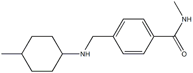 N-methyl-4-{[(4-methylcyclohexyl)amino]methyl}benzamide 结构式