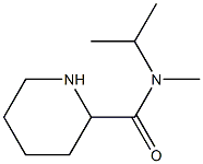 N-methyl-N-(propan-2-yl)piperidine-2-carboxamide 结构式