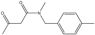 N-methyl-N-[(4-methylphenyl)methyl]-3-oxobutanamide 结构式