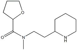 N-methyl-N-[2-(piperidin-2-yl)ethyl]oxolane-2-carboxamide 结构式