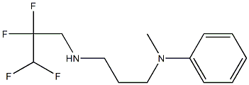 N-methyl-N-{3-[(2,2,3,3-tetrafluoropropyl)amino]propyl}aniline 结构式