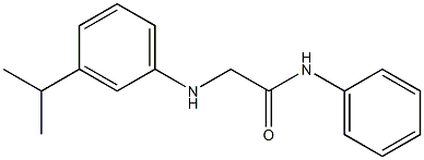 N-phenyl-2-{[3-(propan-2-yl)phenyl]amino}acetamide 结构式