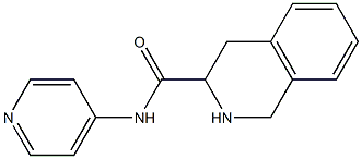 N-pyridin-4-yl-1,2,3,4-tetrahydroisoquinoline-3-carboxamide 结构式