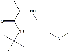 N-tert-butyl-2-({2-[(dimethylamino)methyl]-2-methylpropyl}amino)propanamide 结构式