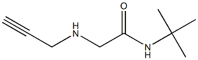 N-tert-butyl-2-(prop-2-yn-1-ylamino)acetamide 结构式